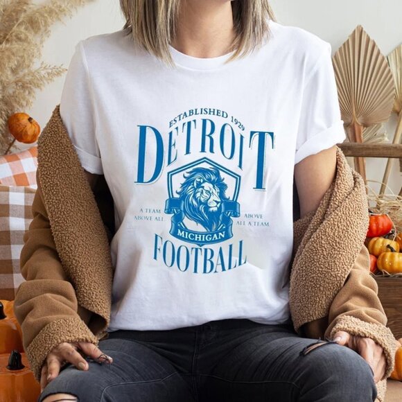 Other - Detroit Football Tshirt Lions Retro Shirt Gift For Lions Football Fan